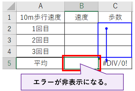 エラーが非表示になるの画像