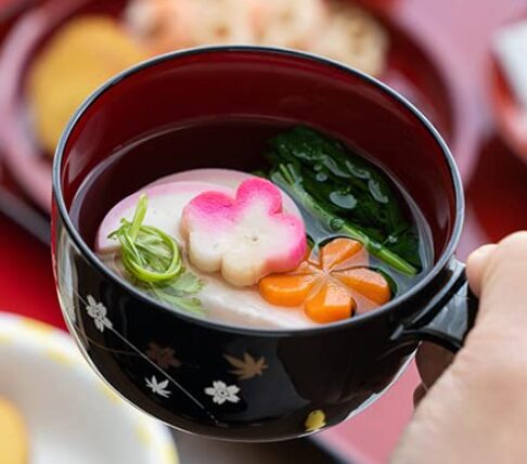 取っ手付き汁椀の画像