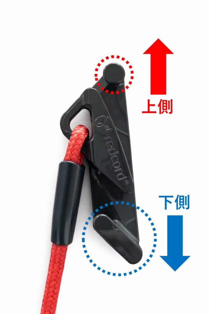 補助ロープの向きの解説画像