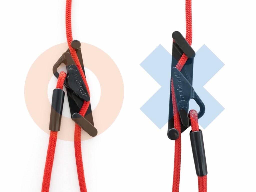 補助ロープの取り付け方法の画像